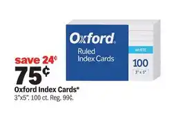 Meijer Oxford Index Cards offer