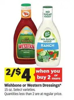 Meijer Wishbone or Western Dressings offer