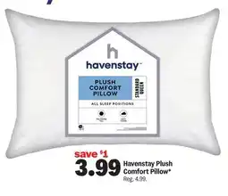 Meijer Havenstay Plush Comfort Pillow offer