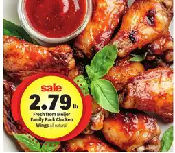Meijer Fresh from Meijer Family Pack Chicken Wings offer
