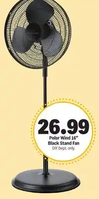 Meijer Polar Wind 16 Black Stand Fan offer