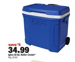 Meijer Igloo 28 Qt. Roller Cooler offer