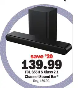 Meijer TCL S55H S Class 2.1 Channel Sound Bar offer