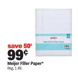 Meijer Meijer Filler Paper offer