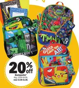 Meijer Backpacks offer