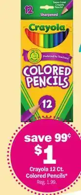 Meijer Crayola 12 Ct. Colored Pencils offer