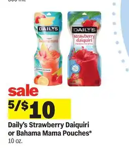 Meijer Daily's Strawberry Daiquiri or Bahama Mama Pouches offer