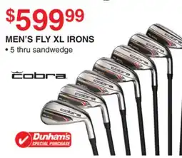 Dunham's Sports COBRA MEN'S FLY XL IRONS offer
