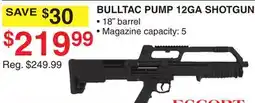 Dunham's Sports BULLTAC PUMP 12GA SHOTGUN offer