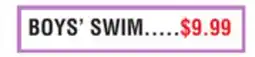 Dunham's Sports BOYS' SWIM offer