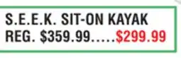 Dunham's Sports S.E.E.K. SIT-ON KAYAK offer