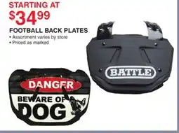 Dunham's Sports FOOTBALL BACK PLATES offer