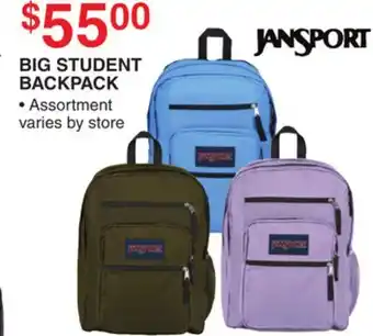 Dunham's Sports JANSPORT BIG STUDENT BACKPACK offer