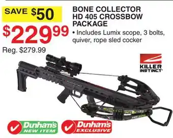 Dunham's Sports BONE COLLECTOR HD 405 CROSSBOW PACKAGE offer