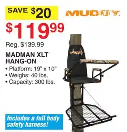 Dunham's Sports MUDDY MADMAN XLT HANG-ON offer