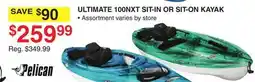 Dunham's Sports PELICAN ULTIMATE 100NXT SIT-IN OR SIT-ON KAYAK offer