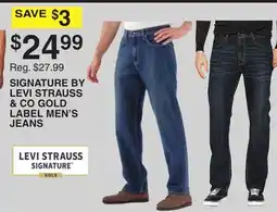 Dunham's Sports SIGNATURE BY LEVI STRAUSS & CO GOLD LABEL MEN'S JEANS offer