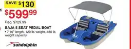 Dunham's Sports SUNDOLPHIN BAJA 5 SEAT PEDAL BOAT offer