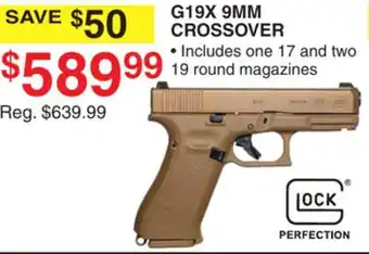 Dunham's Sports G19X 9MM CROSSOVER offer