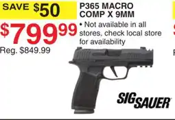 Dunham's Sports SIGSAUER P365 MACRO COMP X 9MM offer