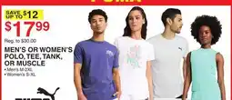 Dunham's Sports PUMA MEN'S OR WOMEN'S POLO, TEE, TANK, OR MUSCLE offer