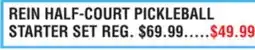 Dunham's Sports REIN HALF-COURT PICKLEBALL STARTER SET offer