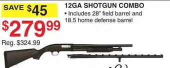 Dunham's Sports MAVERICK 12GA SHOTGUN COMBO offer