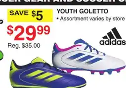 Dunham's Sports ADIDAS YOUTH GOLETTO offer