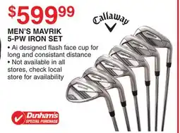 Dunham's Sports CALLAWAY MEN'S MAVRIK 5-PW IRON SET offer