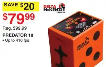 Dunham's Sports DELTA MCKENZIE PREDATOR 18 offer