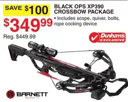 Dunham's Sports BARNETT BLACK OPS XP390 CROSSBOW PACKAGE offer