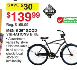 Dunham's Sports HUFFY MEN'S 26 GOOD VIBRATIONS BIKE offer