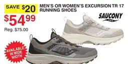 Dunham's Sports SAUCONY MEN'S OR WOMEN'S EXCURSION TR 17 RUNNING SHOES offer