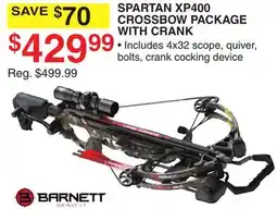 Dunham's Sports BARNETT SPARTAN XP400 CROSSBOW PACKAGE WITH CRANK offer