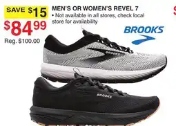 Dunham's Sports BROOKS MEN'S OR WOMEN'S REVEL 7 offer