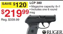 Dunham's Sports RUGER LCP 380 ROUND MAG offer