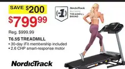 Dunham's Sports NORDICTRACK T6.5S TREADMILL offer
