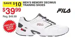 Dunham's Sports FILA MEN'S MEMORY DECIMUS TRAINING SHOES offer