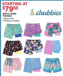 Dunham's Sports CHUBBIES MEN'S SWIM TRUNKS offer