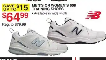 Dunham's Sports NEW BALANCE MEN'S OR WOMEN'S 608 TRAINING SHOES offer