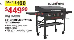 Dunham's Sports BLACK STONE 36 GRIDDLE STATION WITH HOOD offer