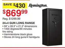 Dunham's Sports REMINGTON 24+4 GUN LONG RANGE offer