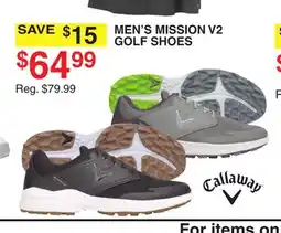 Dunham's Sports CALLAWAY MEN'S MISSION V2 GOLF SHOES offer
