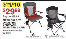 Dunham's Sports MESH BIG BOY OR ALPHA VENTBACK HARD ARM CHAIR offer