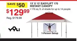 Dunham's Sports YQLI 13' X 13' EASYLIFT 170 INSTANT CANOPY offer