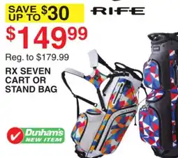 Dunham's Sports RIFE RX SEVEN CART OR STAND BAG offer