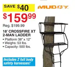Dunham's Sports MUDDY 18' CROSSFIRE XT 2-MAN LADDER offer