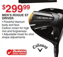 Dunham's Sports CALLAWAY MEN'S ROGUE ST DRIVER offer