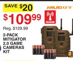 Dunham's Sports MUDDY 2-PACK MITIGATOR 2.0 GAME CAMERAS KIT offer