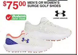 Dunham's Sports UNDER ARMOUR MEN'S OR WOMEN'S SURGE GOLF SHOES offer